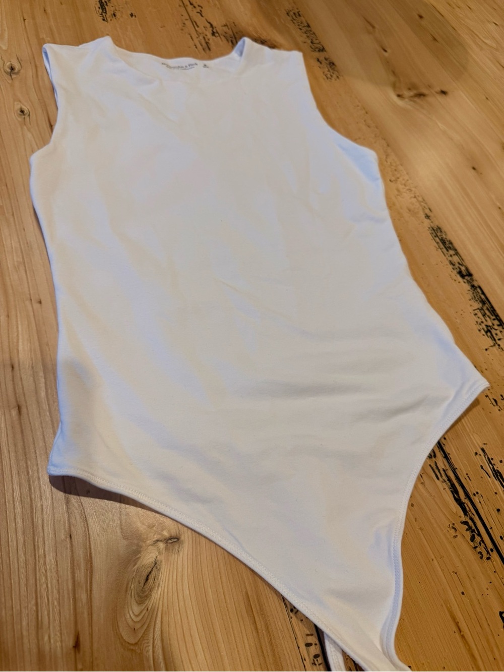 Abercrombie & Fitch Soft Collection White High Neck Bodysuit - Size M